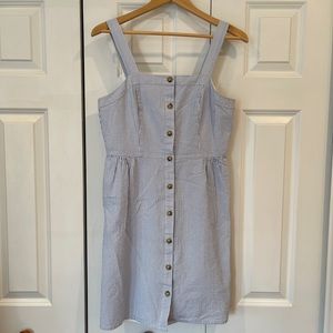 J. Crew Blue and White Stripped Dress (size 6)